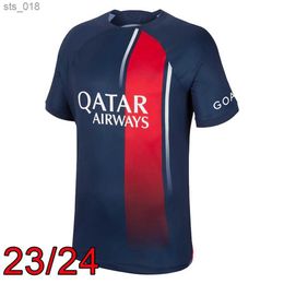 Fans Tops 2024 Kids Football Shirts Kits Paris LEEKANG IN O.DEMBELE Adult Home Third Soccer Jersey Sporting Jerseys Child SetsH240313