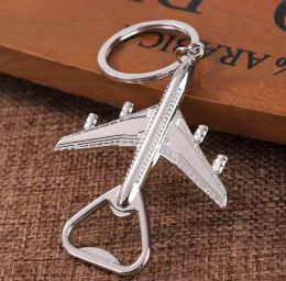 Airplane Opener Aircraft Keychain Beer Openers Plane Shape Beer Keyring Birthday Wedding Party Gift Keychains