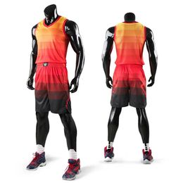 kids men throwback basketball training jersey set blank college tracksuits breathable jerseys uniforms Customised 240306