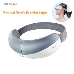 Control Pangao Smart Eye Massager Air Pressure Heating Massage Foldable Onebutton Operation Bluetooth Eye Mask 5 Mode