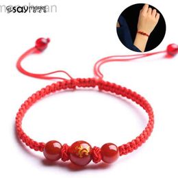 Bangle Chinese Style Zodiac Dragon Bracelet 2024 Dragon Year Lucky Red Rope Bracelet Xmas Near Year Gift ldd240312