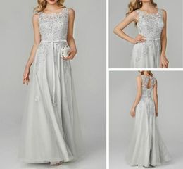 Selling Tulle Chiffon Beach Evening Dresses Formal Gowns Real picture Cheap Jewel Applique and Beading Long Bridesmaid Dress1204220