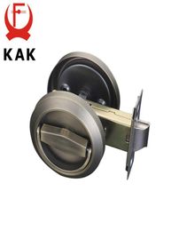 KAK Hidden Door Locks Stainless Steel Handle Recessed Cabinet Invisible Pull Mechanical Outdoor Lock For Fire Proof Hardware 201013232230