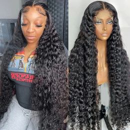 360 Curly Wigs for Black Women Human Hair 4x4 5x5 Water Closure 13x4 13x6 Hd Deep Wave Lace Frontal Wig