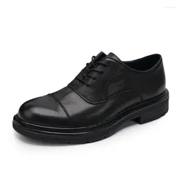 Casual Shoes Lace-Up Business Men High Quality Genuine Leather Dress Summer Spring Cowhide Designer