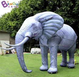 卸売カスタムメイドの屋外広告インフレータブルシミュレーション動物ゾウ漫画動物園の遊び用の遊園地の装飾のリアルなモデル