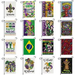 Brazilian Mardi Gras Garden Flag Carnival festive atmosphere decoration outdoor courtyard yard flags welcome flags at the entrance of houses P291