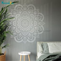 Mandala Sticker Decal Sacred Geometry Wall Art Home Living Studio Meditation Wall Decor Yoga Gift Waterproof BA739-1 201201238B