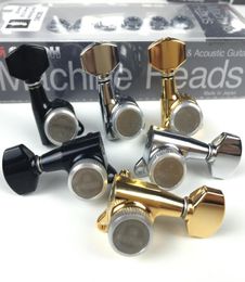 Original GOTOH SG38107MGT Electric Guitar Locking Machine Heads Tuners Chrome Black Gold Silver Tuning Peg Guitar Parts6841548