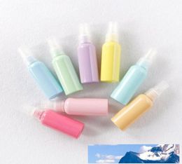 Portable 50ml Perfume Bottles Plastic Easy To Carry Packing Containers Colourful Macaroon Colours Spray Bottle Creative 0 65zh BB4417023