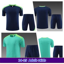 Brazils VINI JR.Soccer training kit, short sleeve soccer kit, adults and children