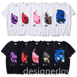 New mens t shirts oversized t shirt men designer colorful printing black white t-shirt cotton summer breathable streetwear quick dry women trendy loose graphic tee