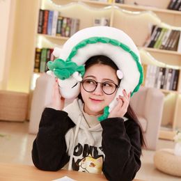 Creative Cute Plush Toy Small White Dragon U-Shaped Pillow Animation Peripheral Neck Pillow