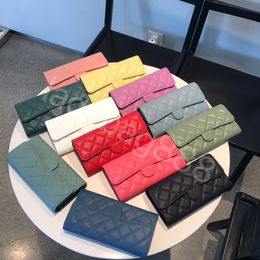 Top designer Cc wallet holder pattern caviar high-quality sheepskin wallet