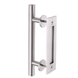 KIN MADE Stainless steel Sliding Barn Door Handle Wood Door Flush Pull262c