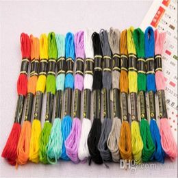 Home 8 7 Yard Embroidery Thread Cross Stitch Thread Floss CXC Similar DMC 447 colors271P