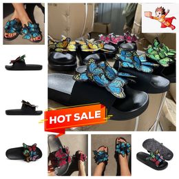 2024 designer sandals famous slippers slides brown leather runner womens summer sandels heel Casual Flip flops outdoors GAI hot home