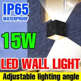 Wall Lamp 15W LED Lights Living Room Aisle Corridor Nightlight IP65 Waterproof Outdoor Garden Home Decor Modern