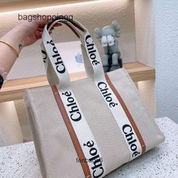 Canvas 2024 Shoulder Woody Japanese Tote Bag Fashion Designer Single Clloe Bags Niche Handbag Design Portable Large Tote Women' W6XT