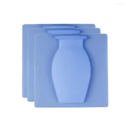 Vases Silicone Wall Vase Reusable Window Set For Modern Mount Decoration Punch Free Fridge Door Or Flowers