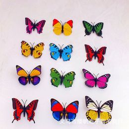 2015 Fridge Magnets 100 Pcs Small Size Colourful Three-dimensional Simulation Butterfly Magnet Fridge Home Decoration 191G