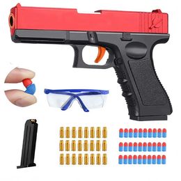Gun Toys Gun Toy Gun Launcher Blaster Soft Bullet Gun G17 USP Colt Gun For Kids Adult Play Outdoor Birthday Gifts For Boys 240307