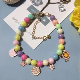 Dog Apparel Fashion Pet Pearl Necklace Collar Personalised Pendant Supplies Cat Accessory