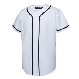 EALER BJ80 Series Mens Baseball Jersey Button Down Shirts Short Sleeve Hipster Hip Hop Sports Uniforms 240305