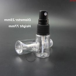 100pcs/Lot Wholesale 10ml Plastic Spray Bottle Perfume Jar 1/3OZ Women Parfum Cosmetic Container Small Atomizer Cap Refillablehood qty Aauji