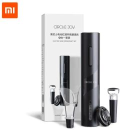 Control Xiaomi mijia 4 In 1 Circle Joy Samurai Electric Bottle Wine Opener Set Automatic Corkscrew Red Wine Kitchen Accessories Tools