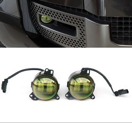 Golden Eye LED Fog Light For Land Rover Defender 130 110 90 2020-2024 Car Light Accessories Fog Lamp Front Bumper Spotlights Flash Lamp For Car Lights