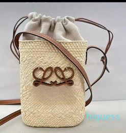 2024 Straw Bags Bucket Bag Fashion Shoulder Bags Hobos Chain Handbags Designer Crossbody Lady Small Totes