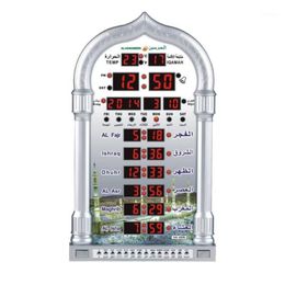 Mosque Azan Calendar Muslim Prayer Wall Clock Alarm LCD Display digital wall clock Decor Home Decoration Quartz Needle hourglass1273x