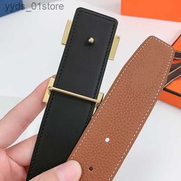 Belts Belt Man Design Belt Real Calfskin Leather Str Ceinture Luxe Homme Gold Silver Letter Buckle Belt Highest Quality Classic Style Width 38mm L240312