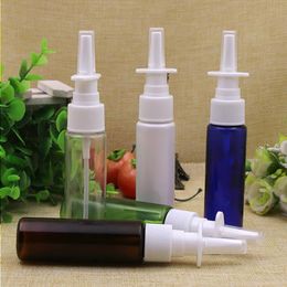 100pcs/lot 30ml colorful nasal spray bottle nasal of medical spray bottle PET plastic bottle Refillable Bottles Ahdma