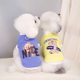 Haustier-Hundekleidung, Haustierkleidung, Frühling/Sommer, Bichon-Teddy-Haustierweste, Schlinge, Waffelmuster-T-Shirt