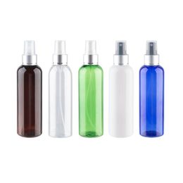 Plastic Mist Sprayer Pump Bottle With Silver Aluminium Collar Pump Spray Perfume Bottle 200cc 200ml Palstic Containers PET Bottle Lwapx