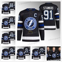 Steven Custom Men Women Youth Tampa''Bay''Lightning''Third Jersey Nikita Kucherov Vladislav Namestnikov Andrei Vasilevskiy Brayden Point Hedman Tampa Bay Colton