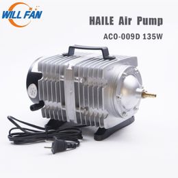 Will Fan Hailea Air Pump Aco-009D 135w Electrical Magnetic Air Compressor For Laser Cutter Machine 125L min Oxygen pump Fish304m