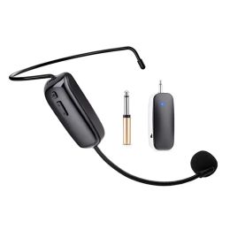 Microphones Microphone UHF Wireless Microphone Headset Handheld Mic System Portable 3.5/6.5mm Plug Receiver For Highpower Speaker