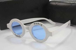 Wholesale-Luxury Round Sunglasses Womens Designer Coating Glasses Paris Print 2018 New Italy Famous Ladies eyeglasses Come With BoxTGR1