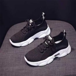 Walking Shoes Casual Shoes Spring and Summer Women's Shoes Sports Thin Soft Sole Mesh Lightweight Breathable Non Slip Running Small White