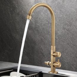 Bathroom Sink Faucets All-copper Single Cold Water Faucet Anti-freezing Hand Basin Courtyard Mop Pool Stone