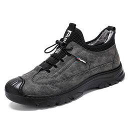 HPB Non Brand BM-B31 Wholesale Fashion Warm Boots Sport Black China Shoe Large Men Shoe walking style shoes stock