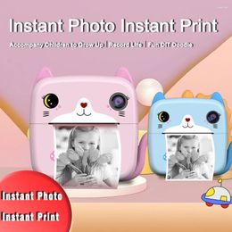 Digital Cameras Kids Camera Instant Print 2.4 Inch IPS Selfie Video Children Cartoon Toys For Pography Po