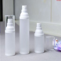 100pcs 15ml 20ml 30ml 50ml Empty Airless Bottle Frosted Matte Vacuum Pump Lotion Essence Perfume Spray Bottlesgoods Earti