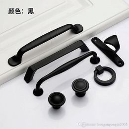 Aluminum Black Paint Cabinet doors handles pulls for cabinets shoe cabinets wardrobes pulls holder drawers holder wine cabinets h292p