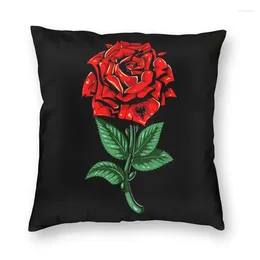 Pillow Albania Flag Rose Flower Cover Double-sided Printing Throw Case For Car Fashion Pillowcase Home Decor
