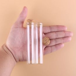 Jars 50 Pieces Diameter 22mm Test Tubes with Cork Stopper Glass Bottles Terrarium Glass Jars Vials DIY Wedding Crafts Favours