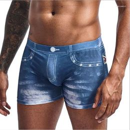 Underpants PS BRAND Sexy Underwear Men Lovely Cartoon Print Man Boxers Homme Comfortable PS519